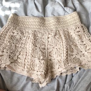 Embroidered shorts